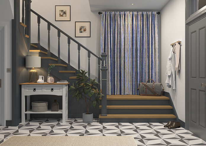 Guarda Stripe, Indigo - Made to Measure Curtains - Image 7